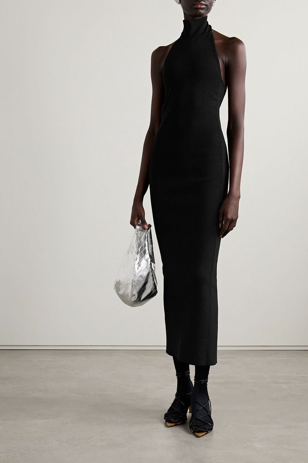 KHAITE Suzanne Dress in Black - Black Designer Dress - Size: XL KHAITE Suzanne Dress in Black - Black Designer Dress - Size: XL