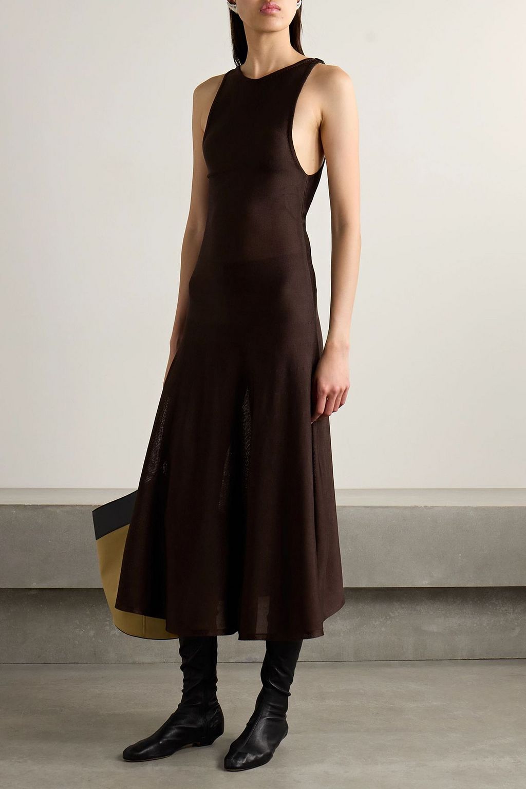 KHAITE Hencil knitted midi dress | THE OUTNET