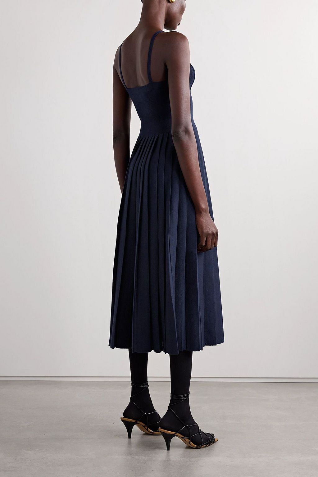 khaite midi dress KHAITE Isabella Dress in Bone - Ivory Designer Dress