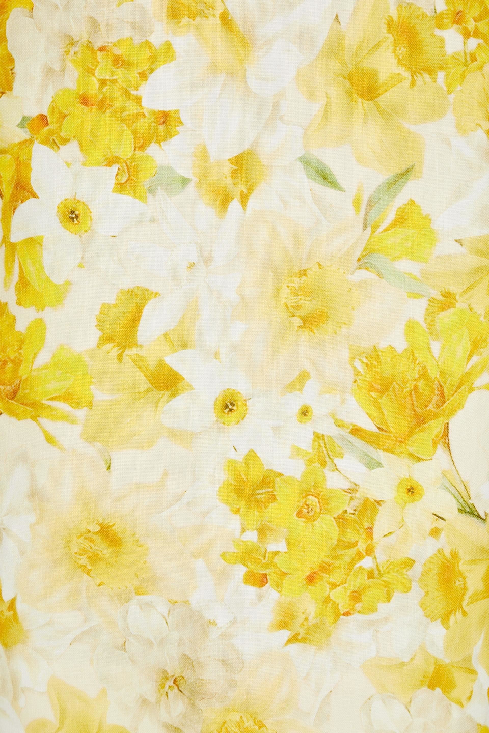 Zimmermann Shell-embellished Floral-print Linen Mini Dress In Yellow