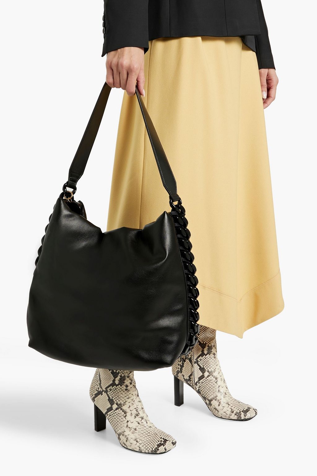 STELLA MCCARTNEY Frayme Puffy padded faux leather shoulder bag