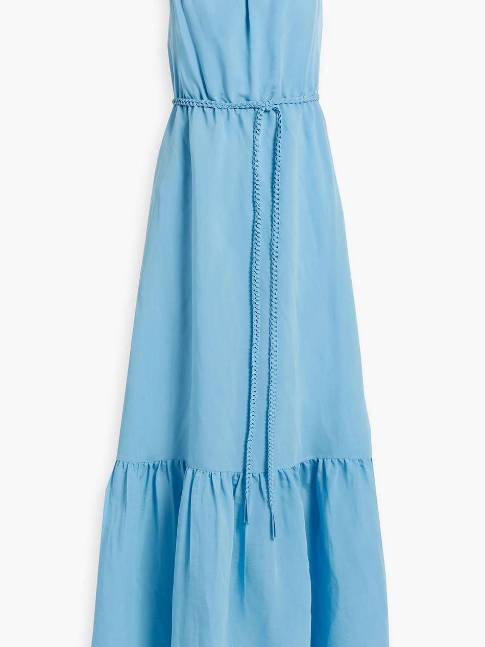 jayda ruffled lyocell-blend voile maxi dress