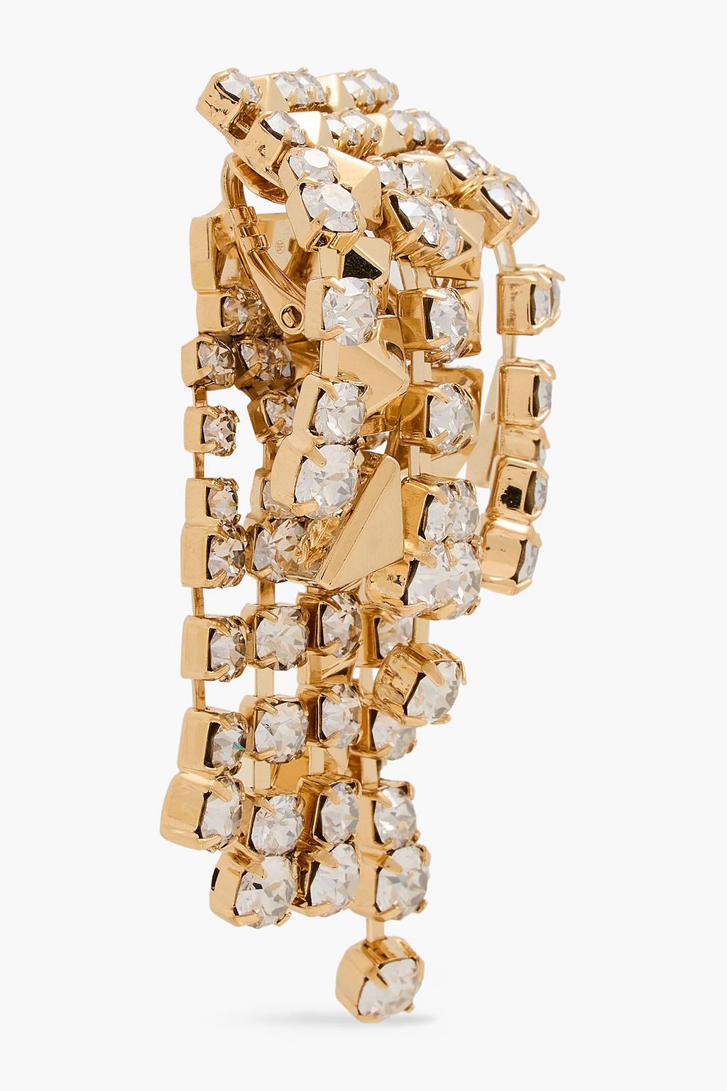VALENTINO GARAVANI Gold-tone crystal earrings