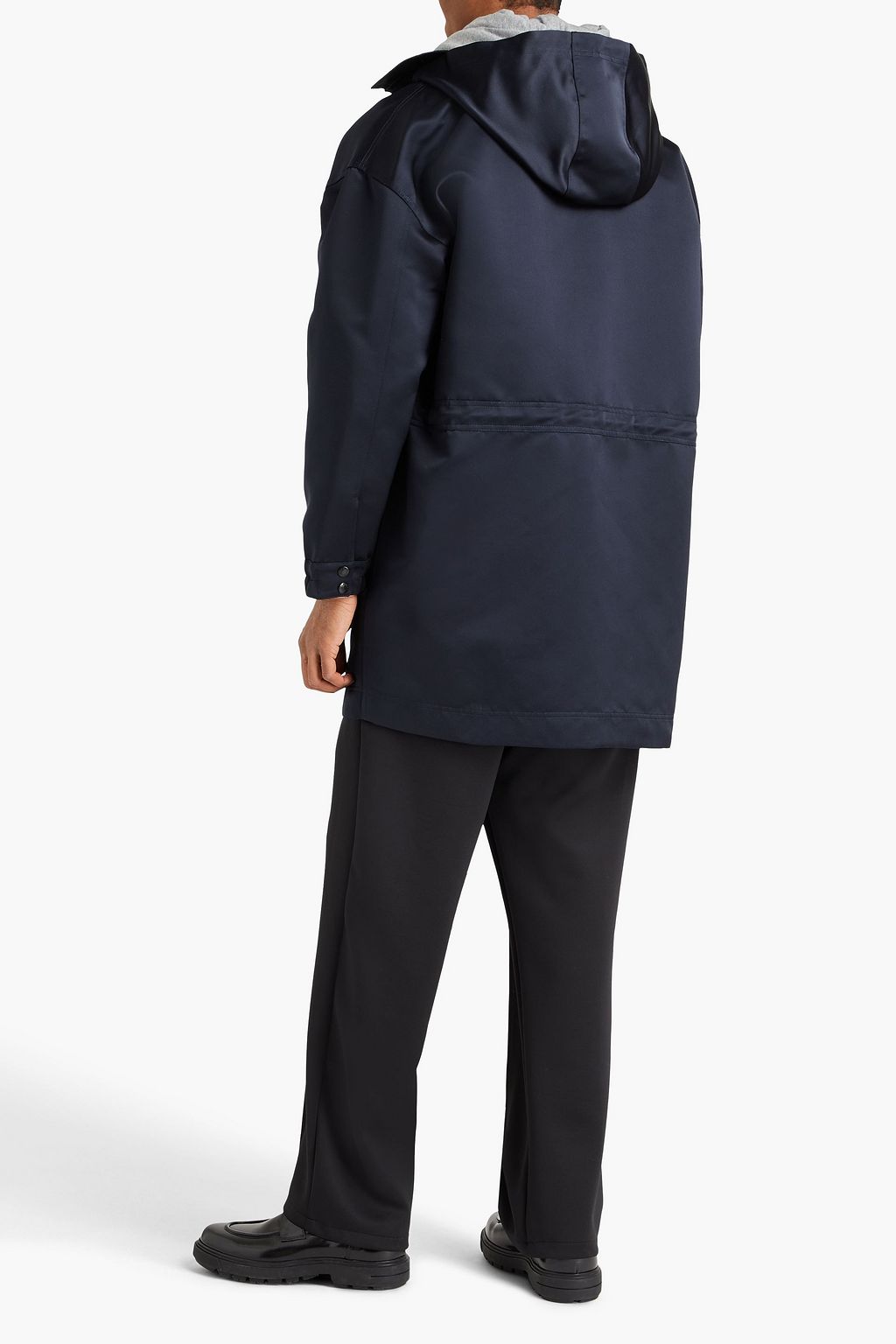 VALENTINO GARAVANI Oversized satin hooded parka