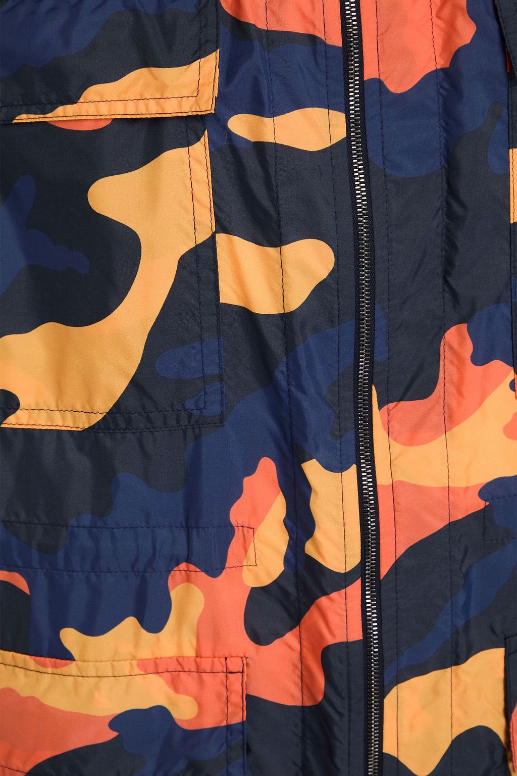 VALENTINO GARAVANI Camouflage-print shell hooded jacket