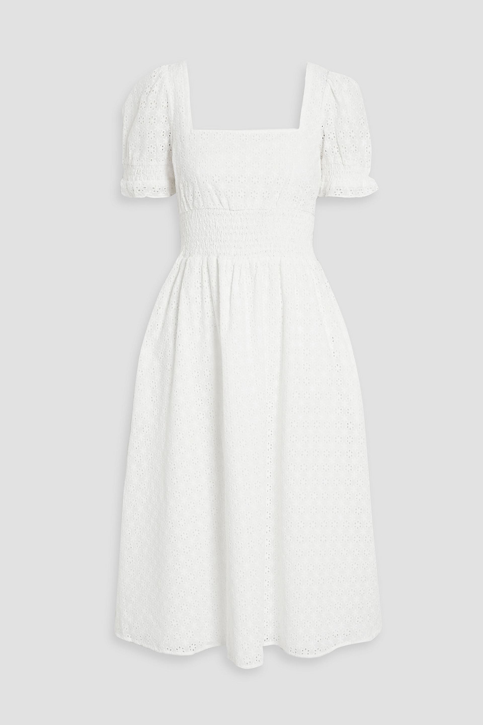 Holland broderie anglaise cotton midi dress