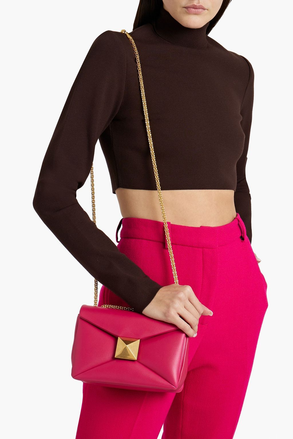 VALENTINO GARAVANI One Stud quilted leather shoulder bag