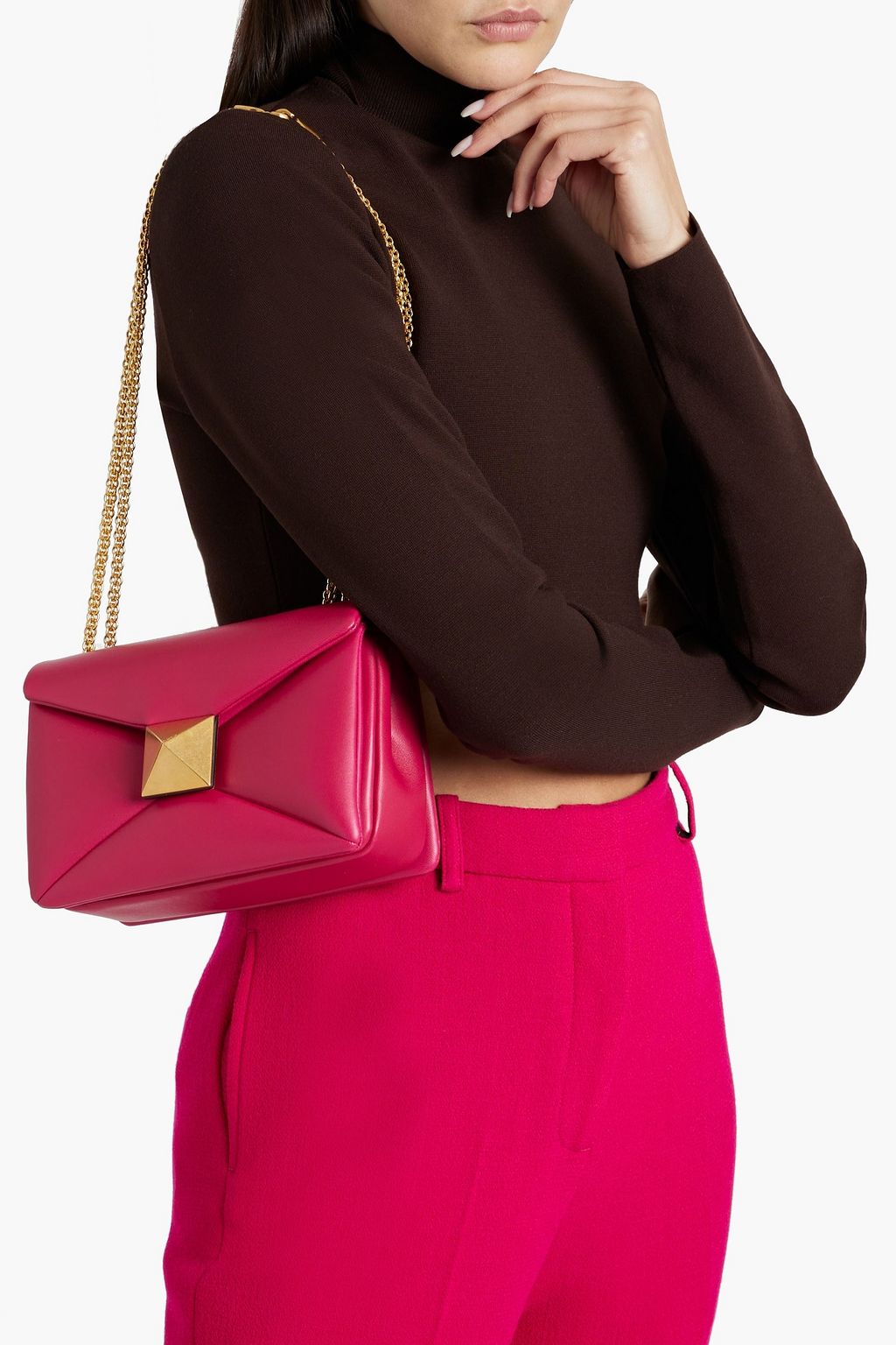 VALENTINO GARAVANI One Stud quilted leather shoulder bag