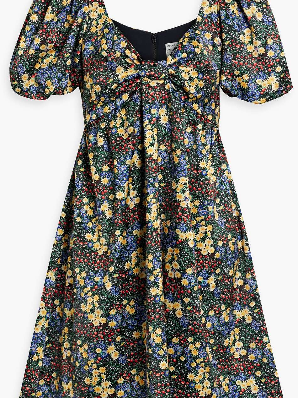 quinn floral-print tencel™ mini dress