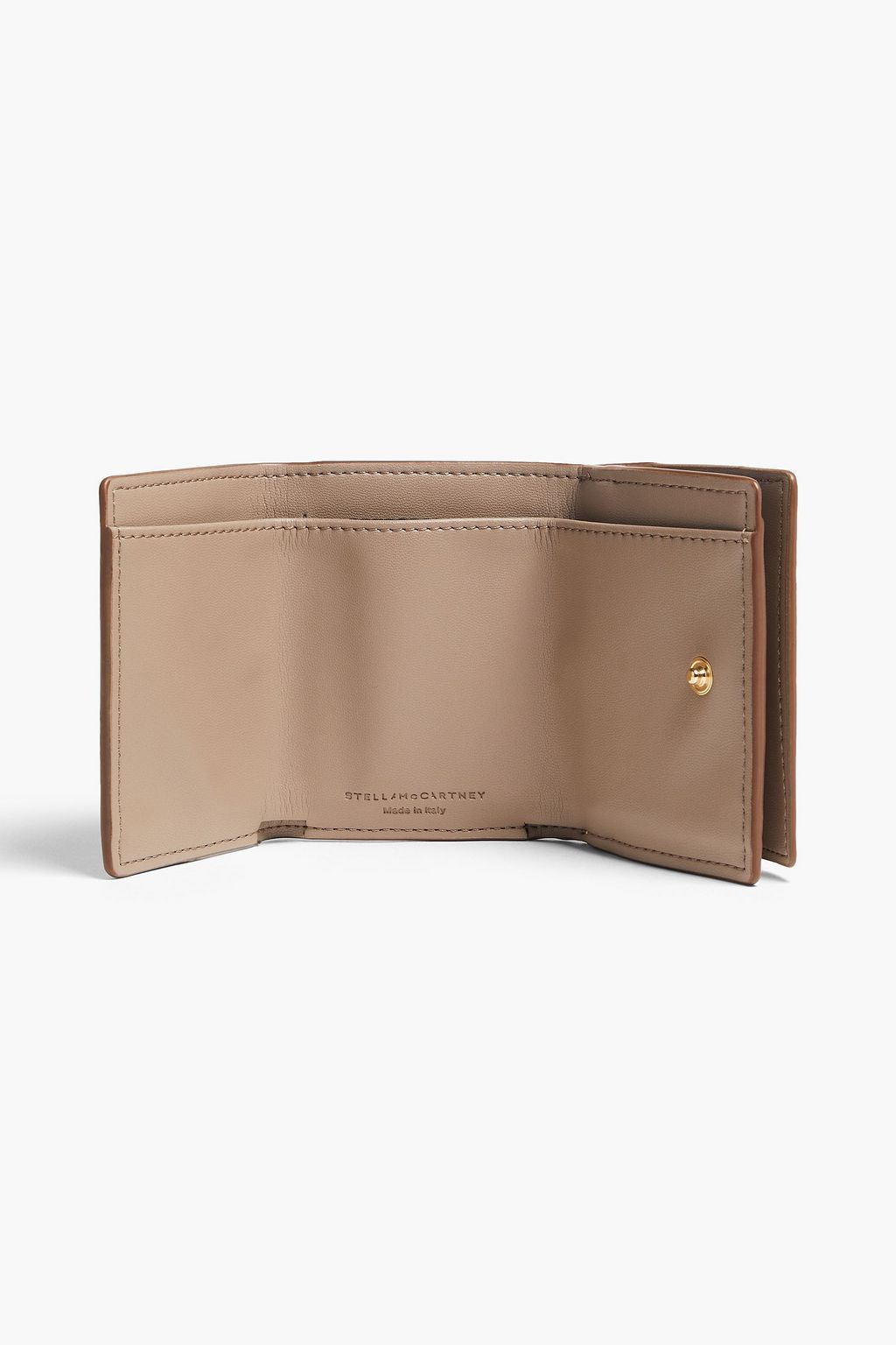 STELLA MCCARTNEY Perforated faux leather cardholder