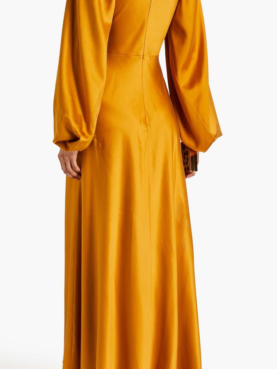 washed-silk maxi dress