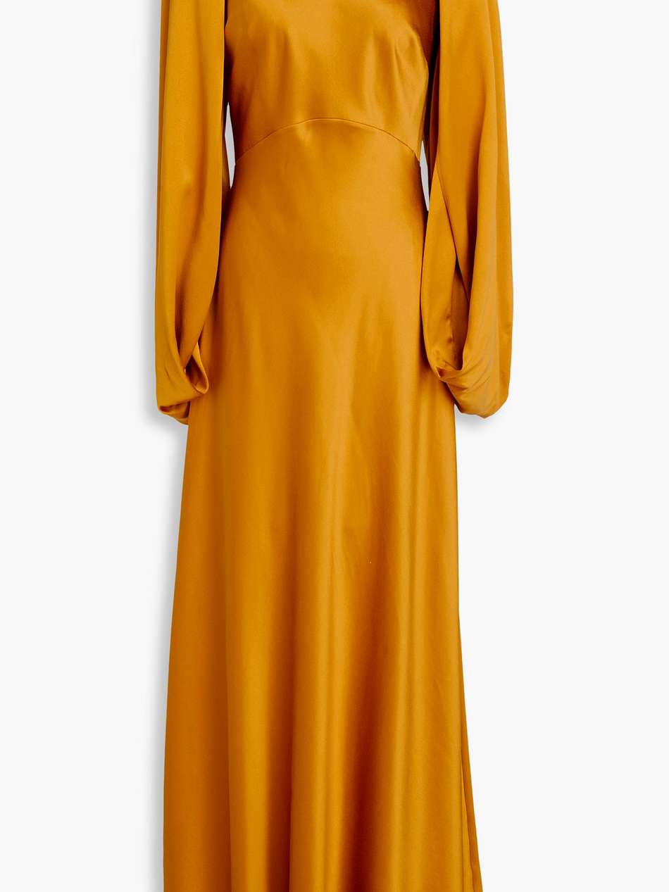 washed-silk maxi dress