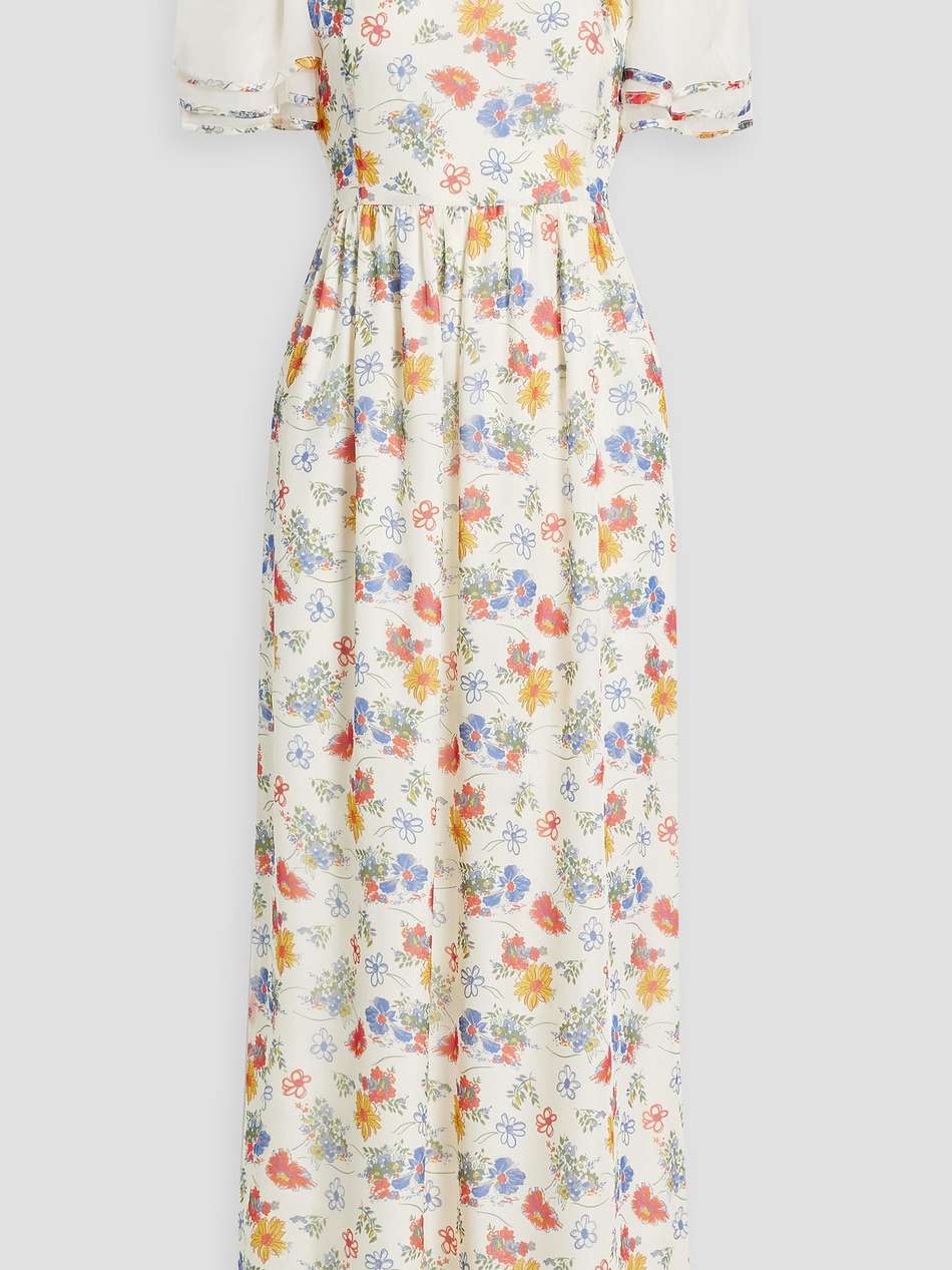 fromer floral-print silk-chiffon maxi dress