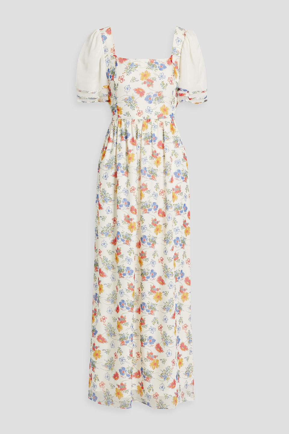 Fromer floral-print silk-chiffon maxi dress