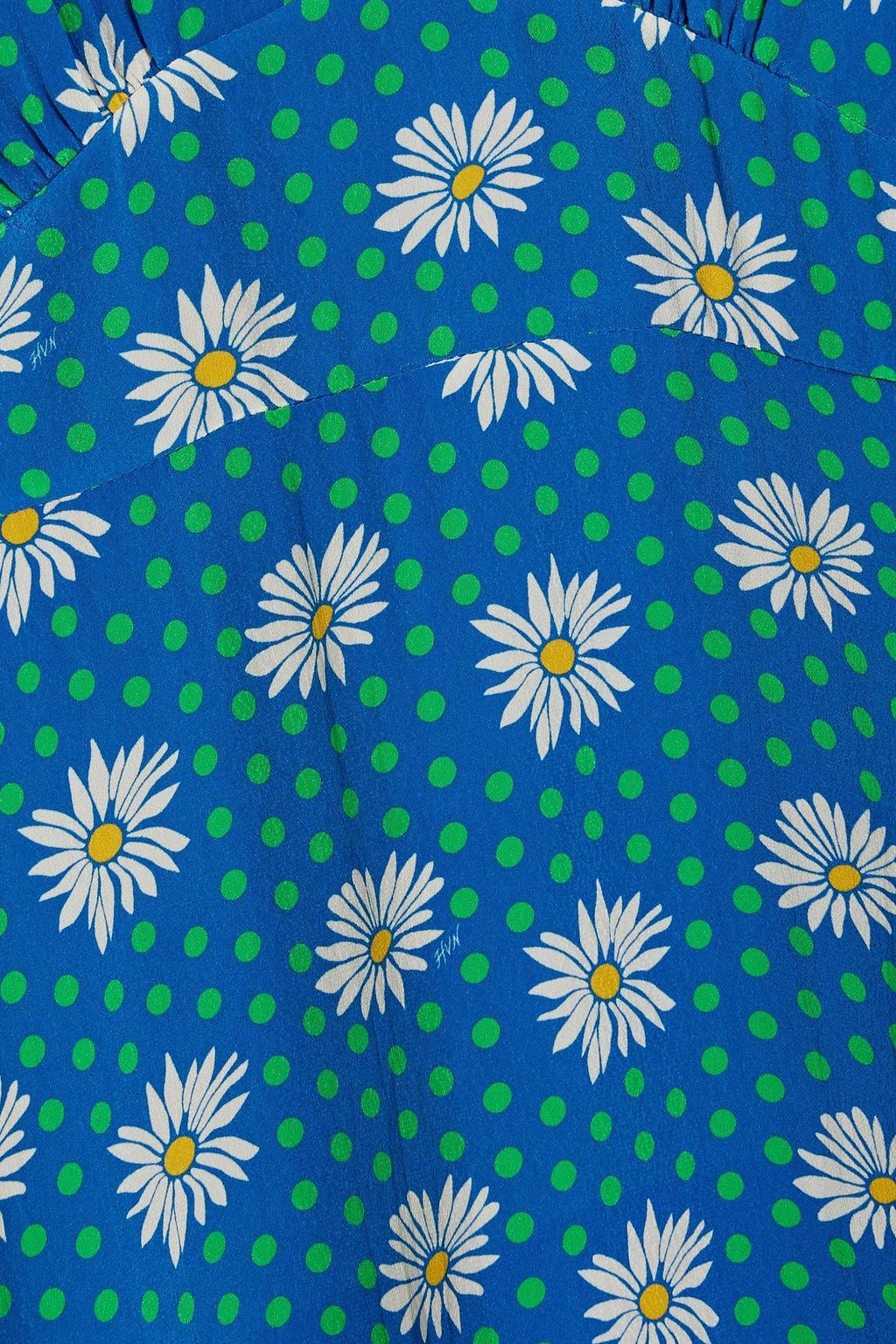 HVN Paula printed crepe de chine dress