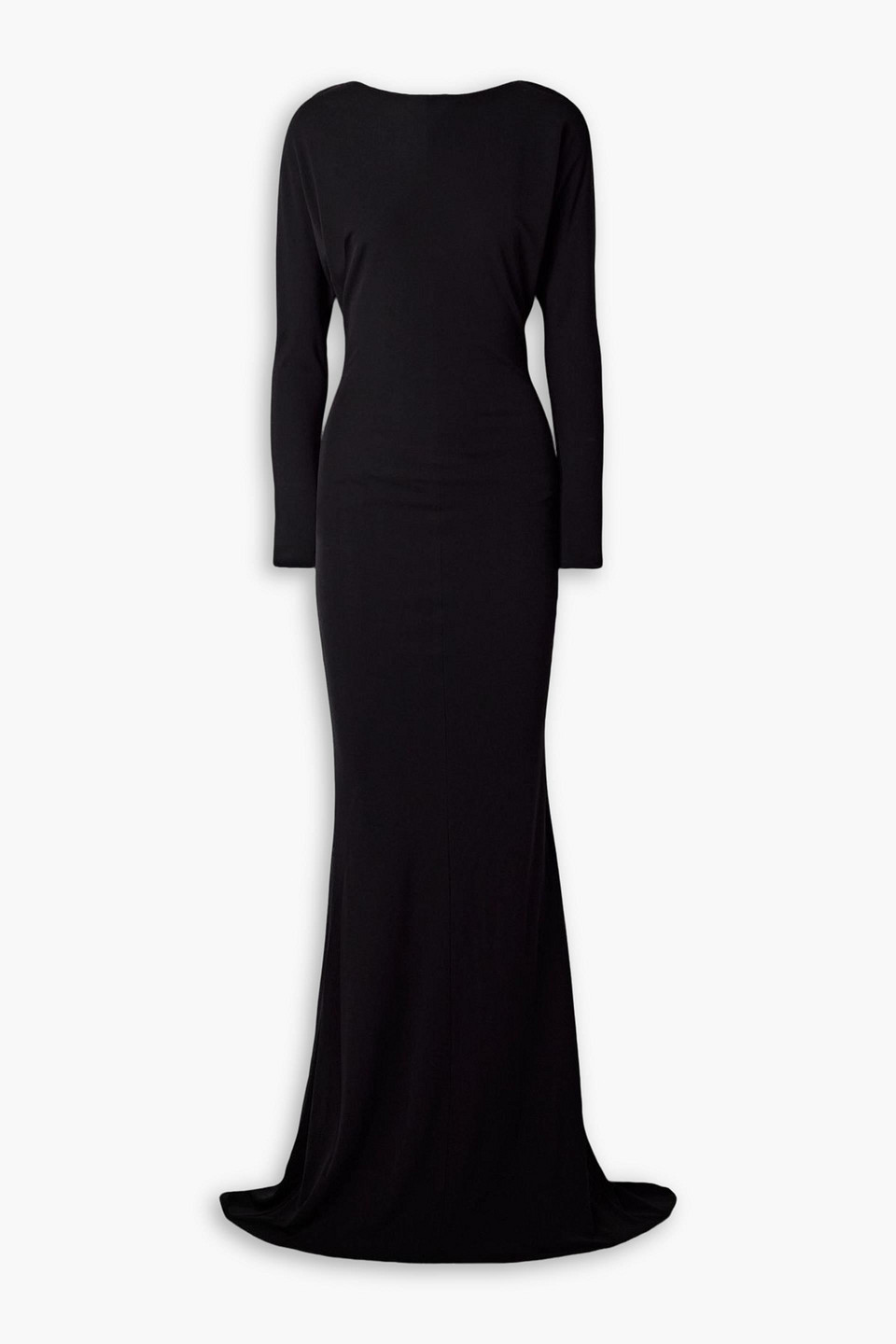 Salon 1884 Marizon Cut-out Jersey Gown In Black