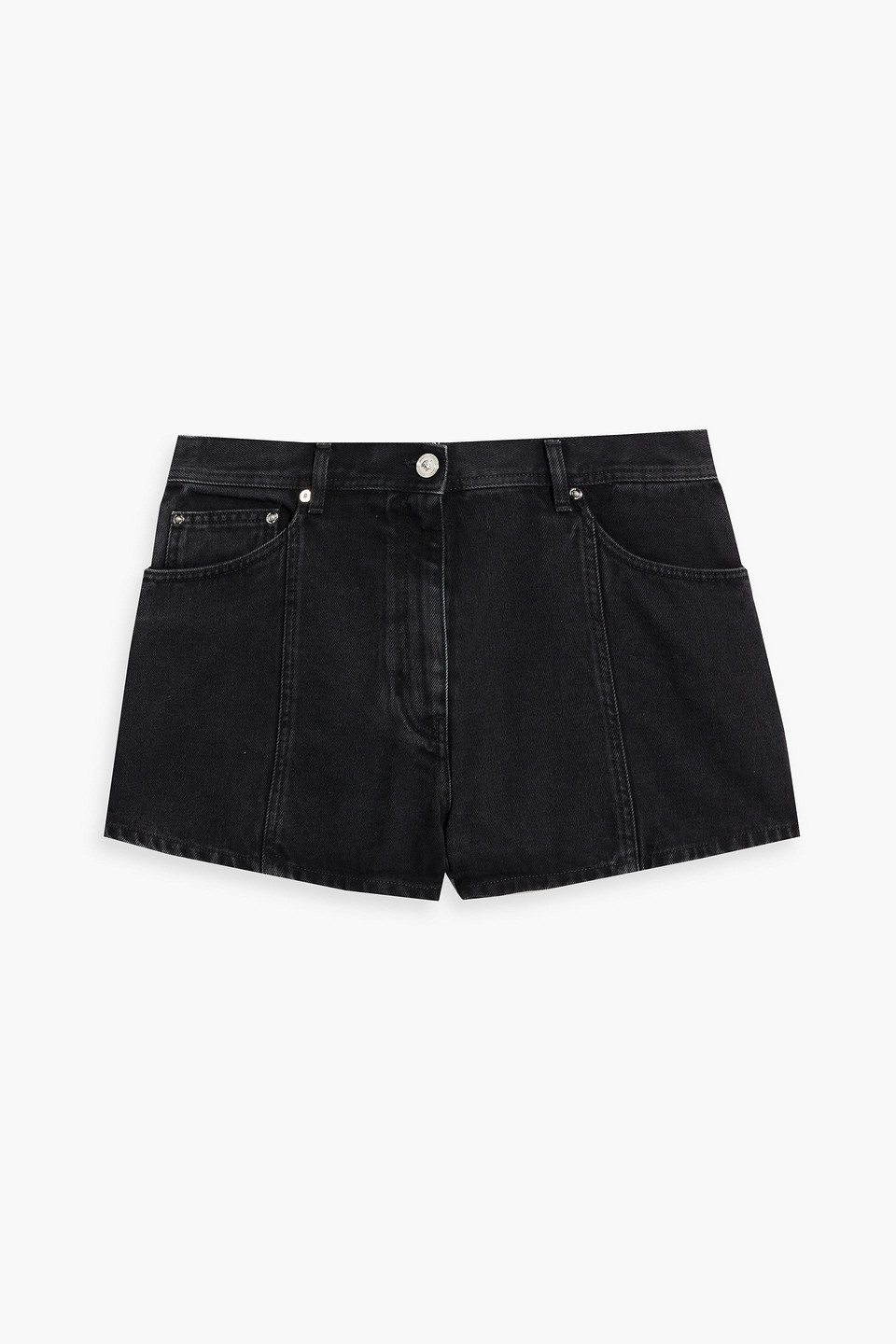 Versace Denim Shorts In Black