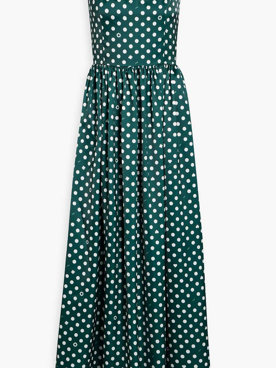florence printed satin maxi dress