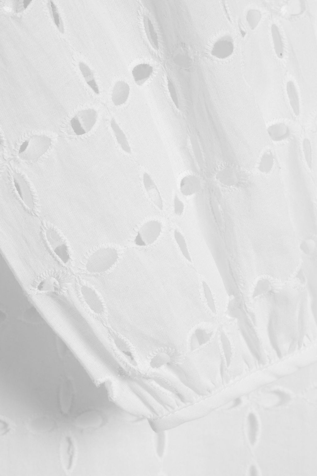 HVN Jules broderie anglaise cotton maxi dress
