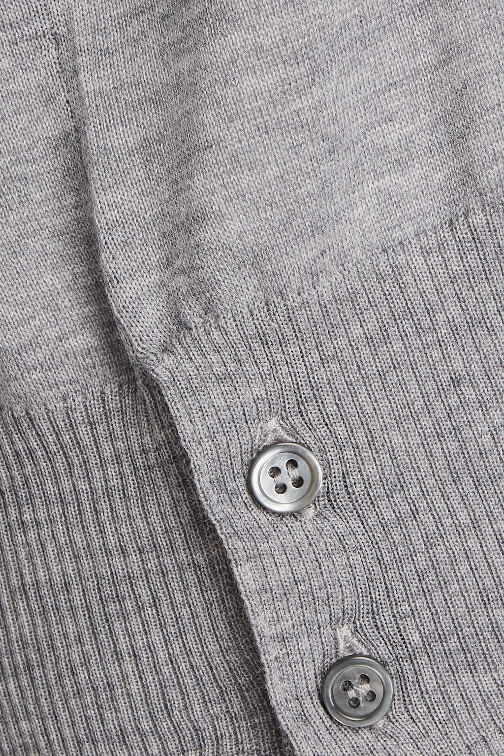 THOM BROWNE Gestreifter Pullover aus Merinowolle