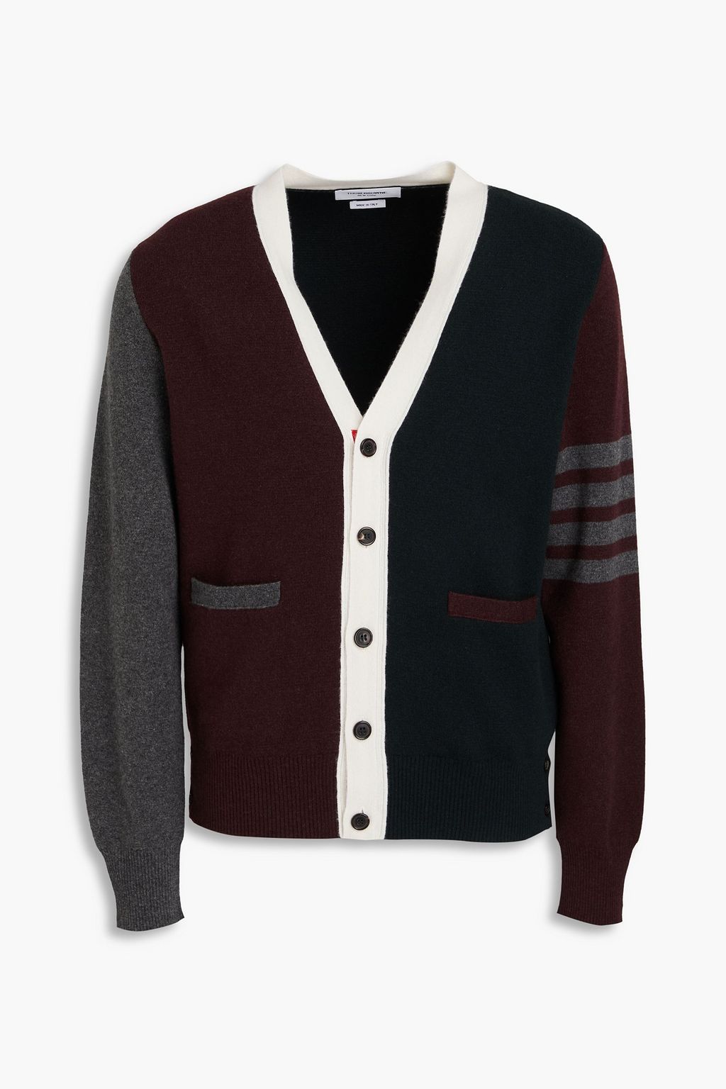 Block color cardigan clearance