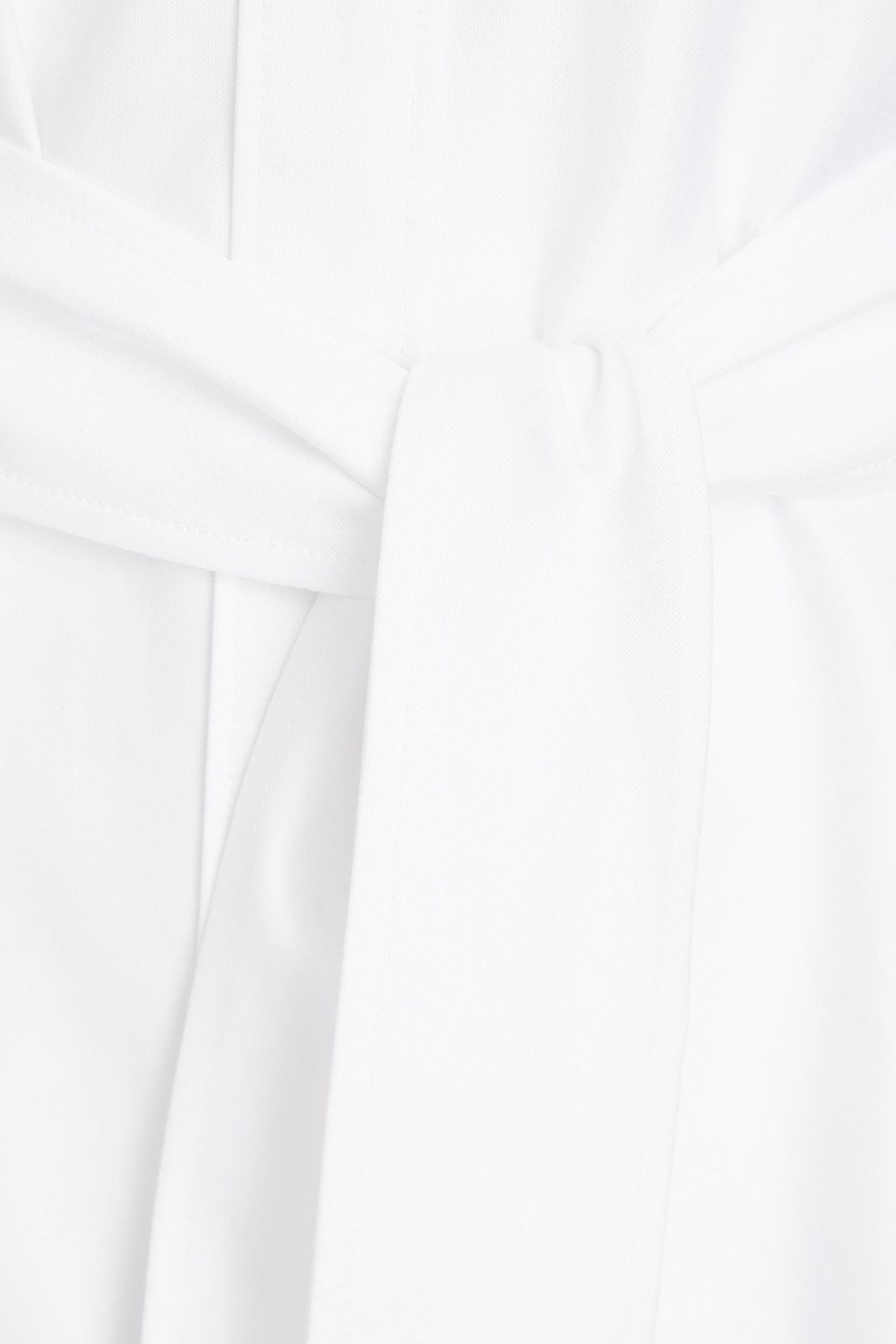 THOM BROWNE Belted cotton Oxford midi shirt dress