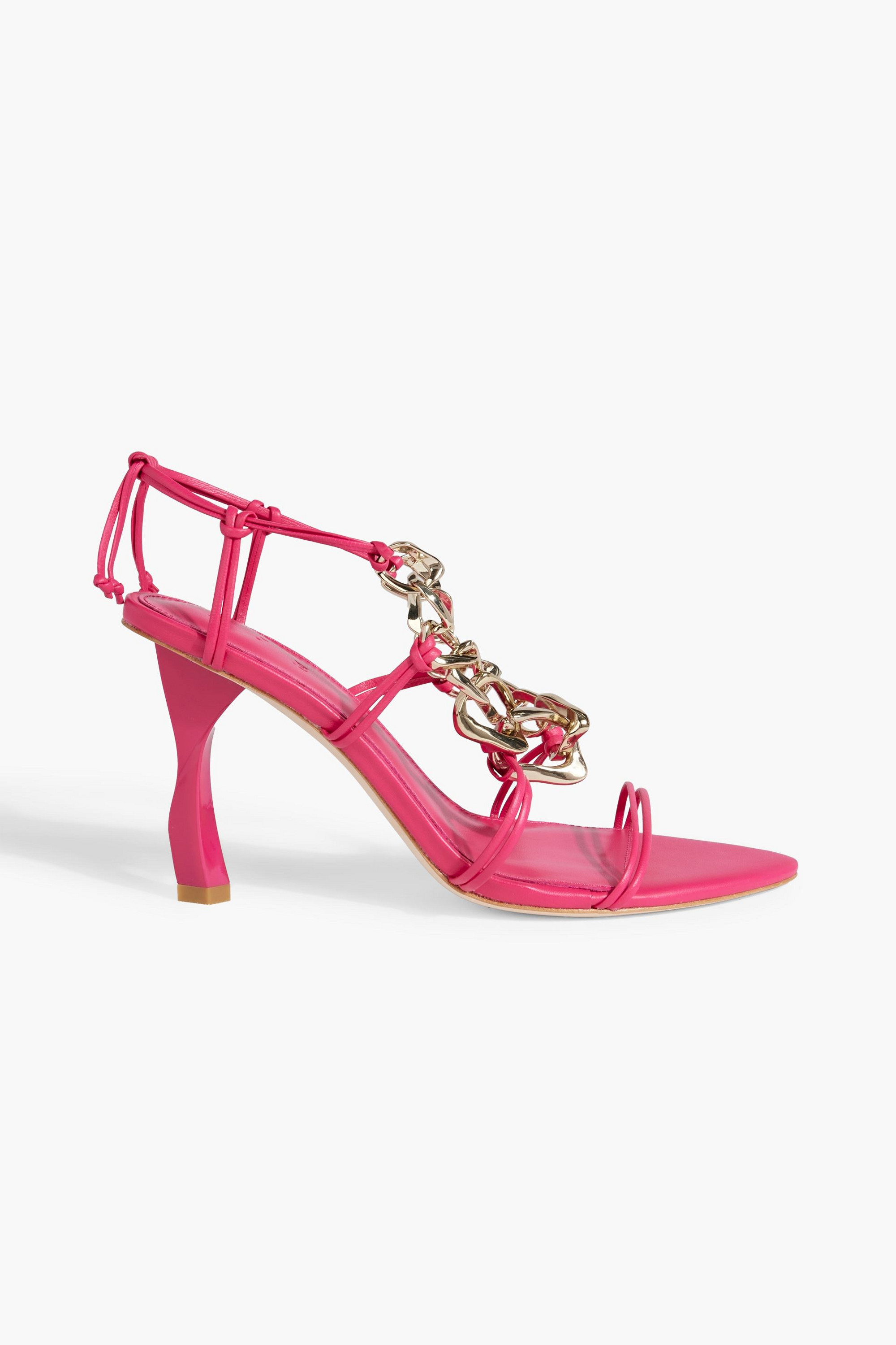 Aje Astrid chain-embellished leather sandals