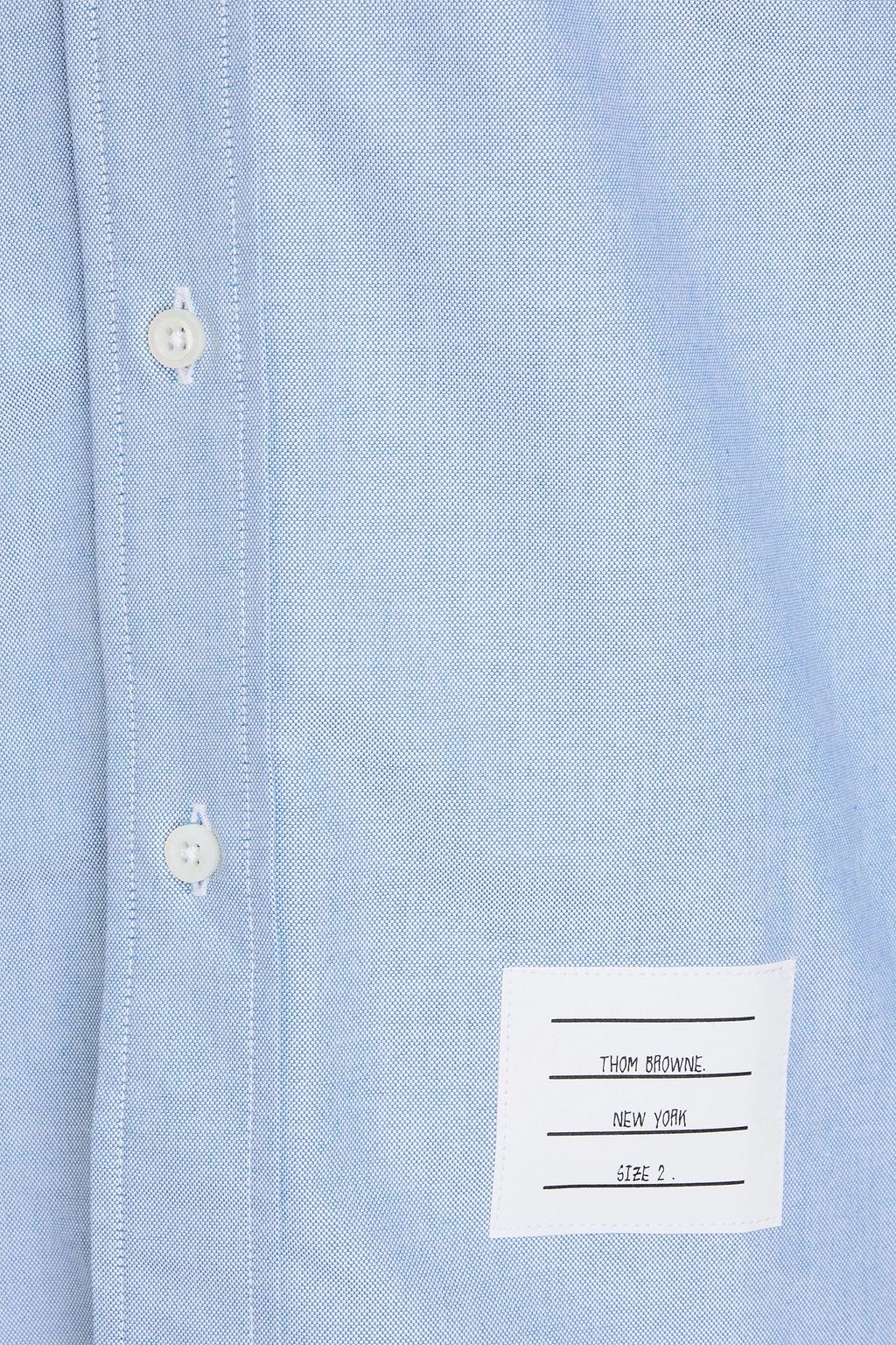 THOM BROWNE Striped cotton-oxford shirt