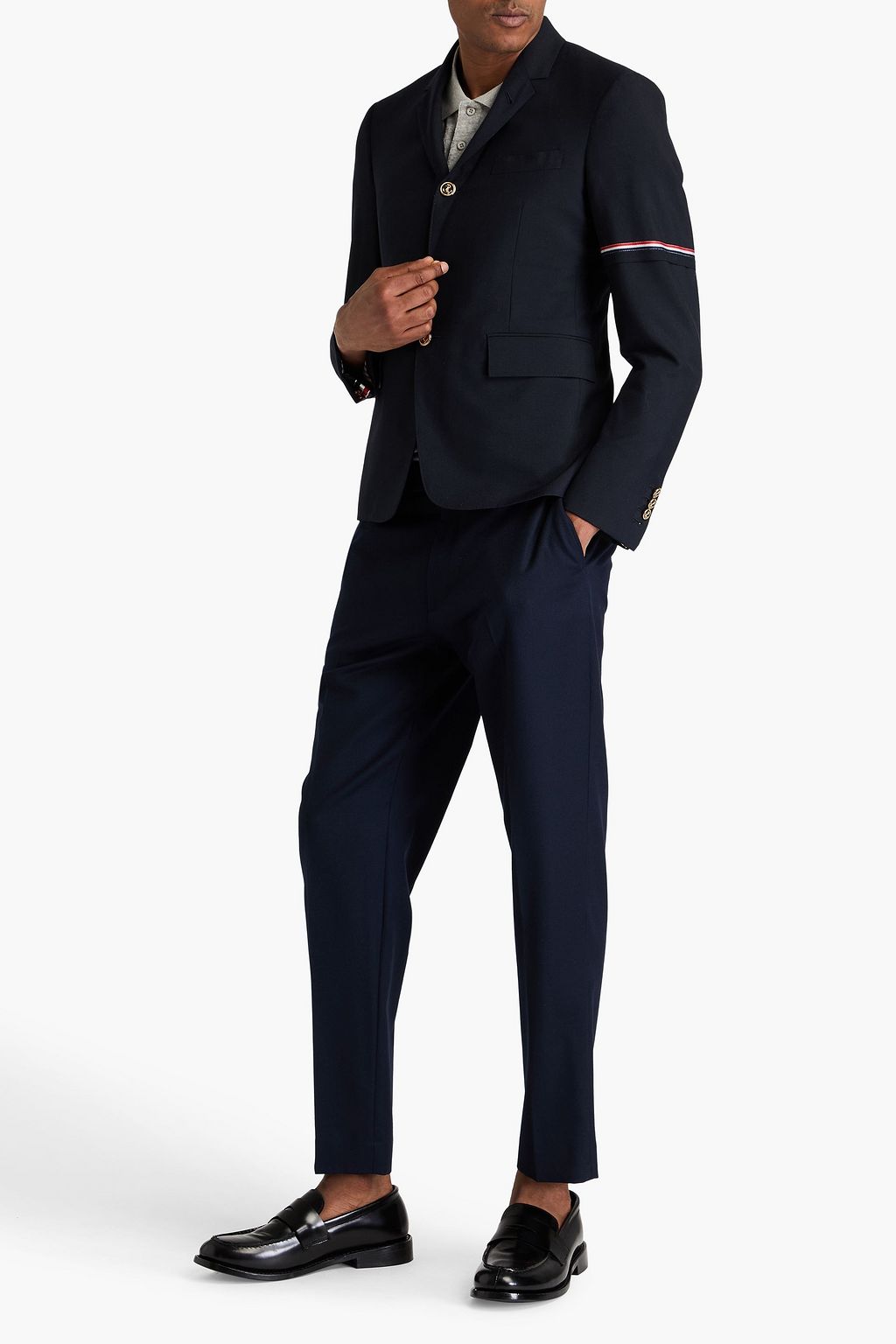 THOM BROWNE Wool-blend blazer