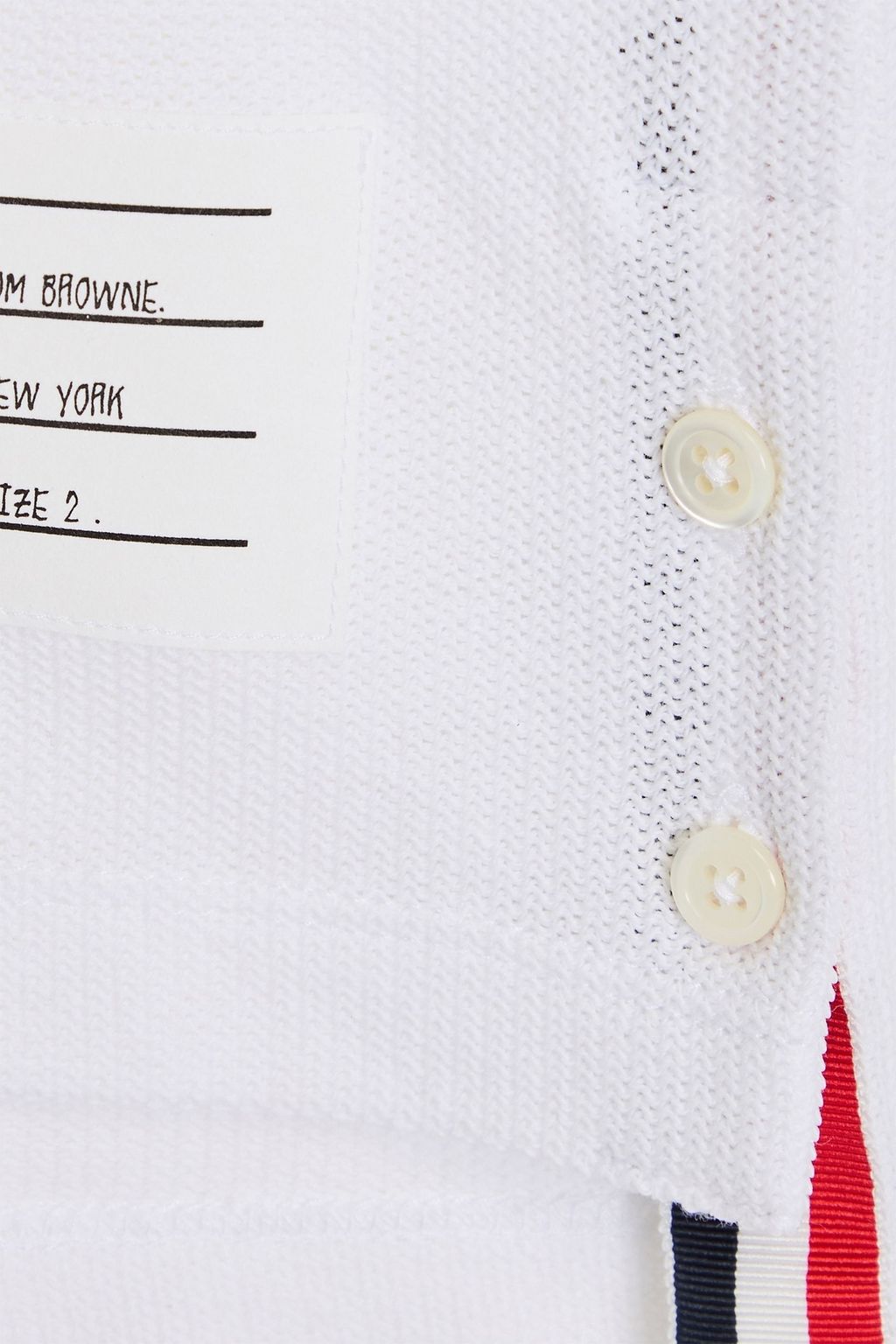 THOM BROWNE Poloshirt aus Baumwolle mit Streifen
