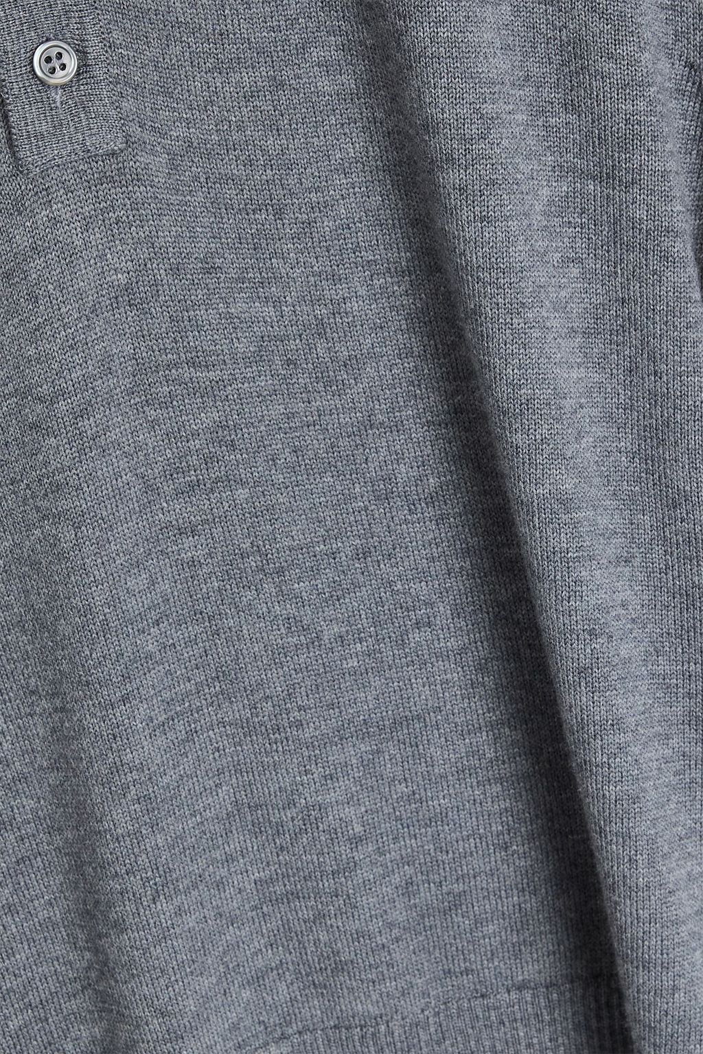 THOM BROWNE Merino wool polo sweater