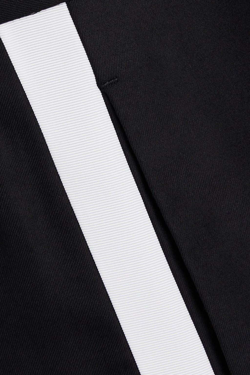 THOM BROWNE 울 트윌 크롭 스트레이트 레그 팬츠