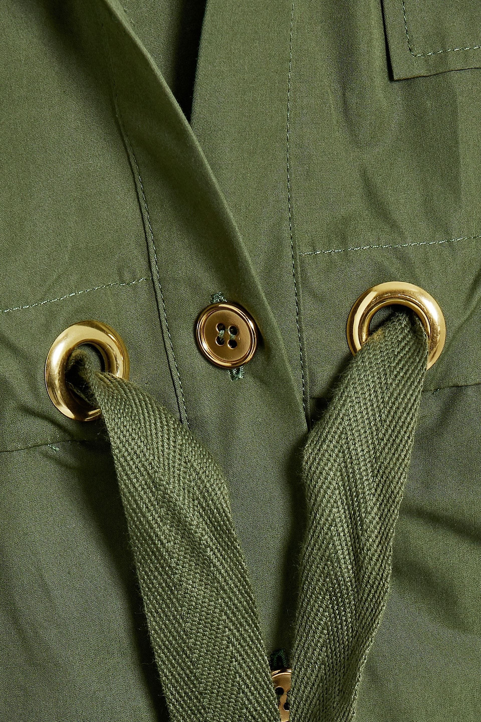 Alexander Mcqueen Cotton-poplin Shirt In Army Green