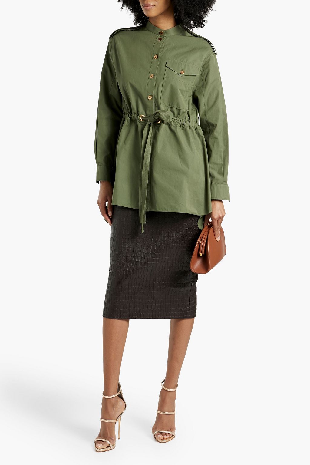 MCQUEEN Cotton-poplin shirt
