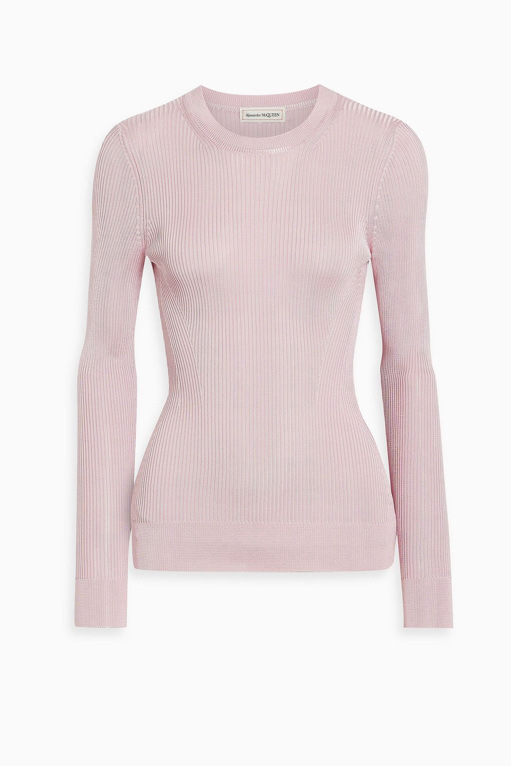 ALEXANDER MCQUEEN Ribbed knit sweater THE OUTNET