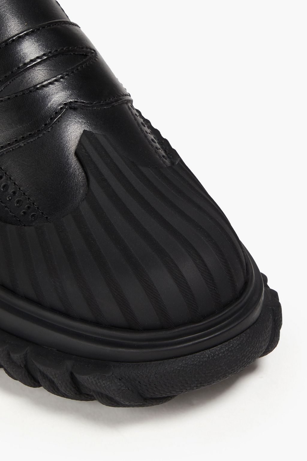 THOM BROWNE حذاء لوفر من المطاط والجلد