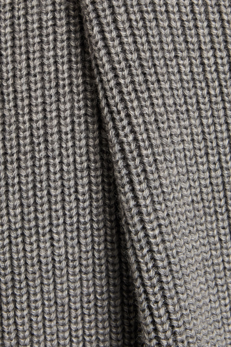 Shop Thom Browne Ribbed Cashmere Sweater In Gray