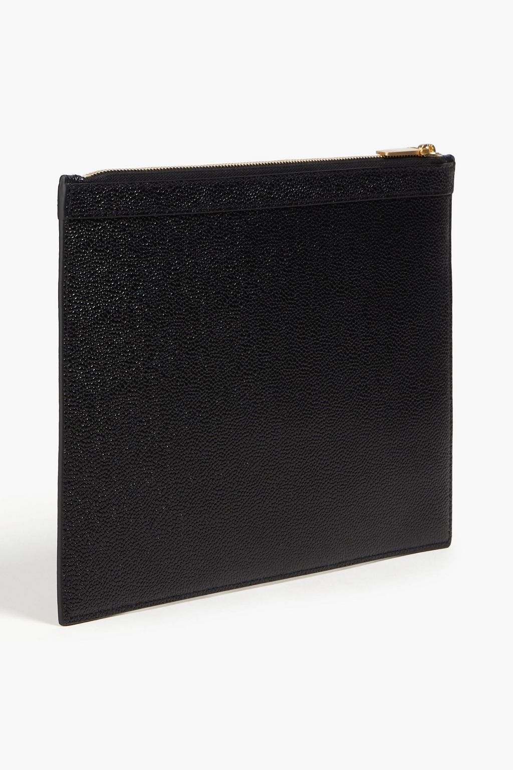 THOM BROWNE Pebbled-leather tablet case