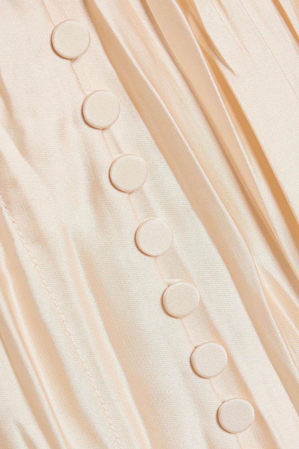 SIMKHAI プリーツ加工サテン ミディスカート