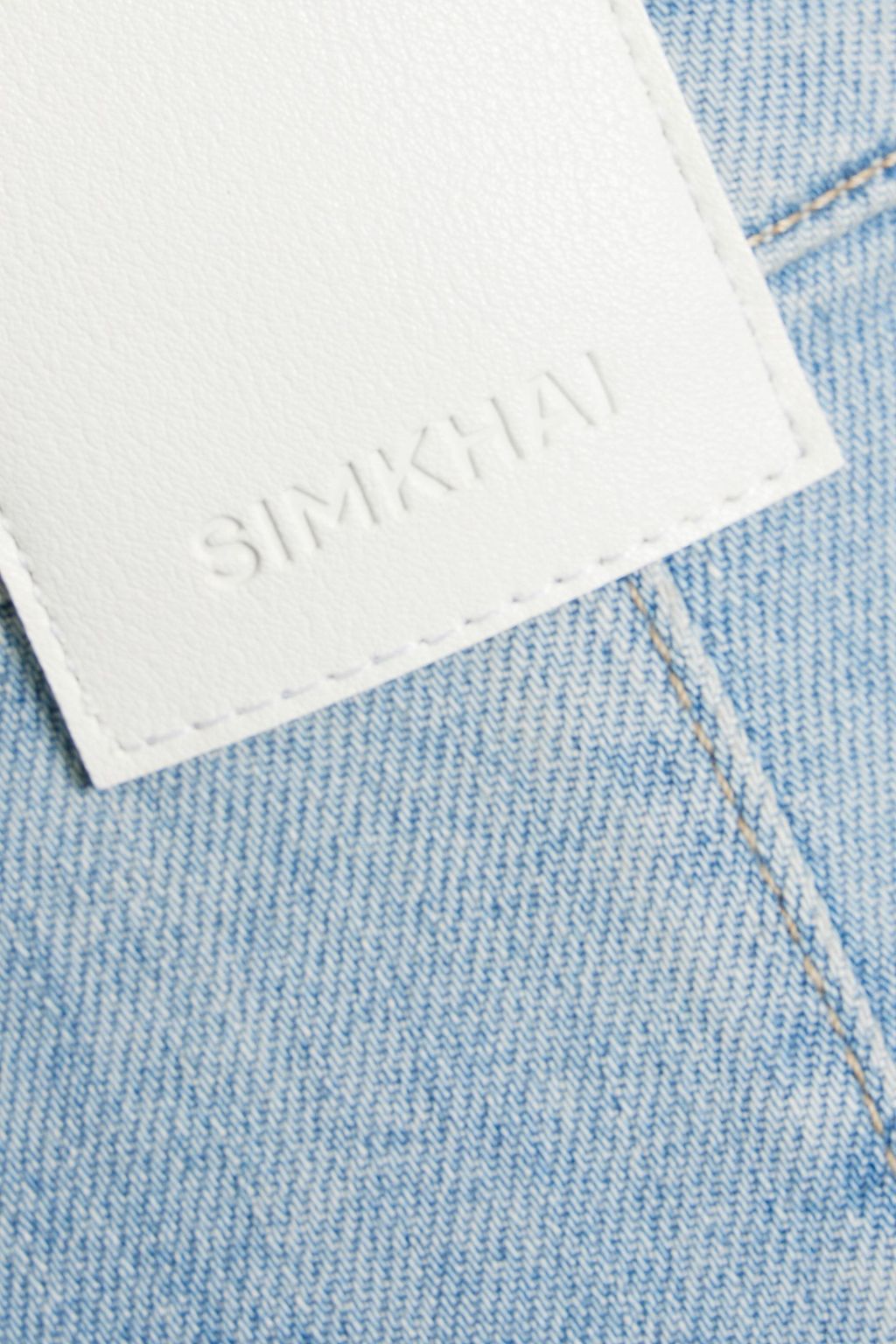 SIMKHAI Axelle faded high-rise straight-leg jeans