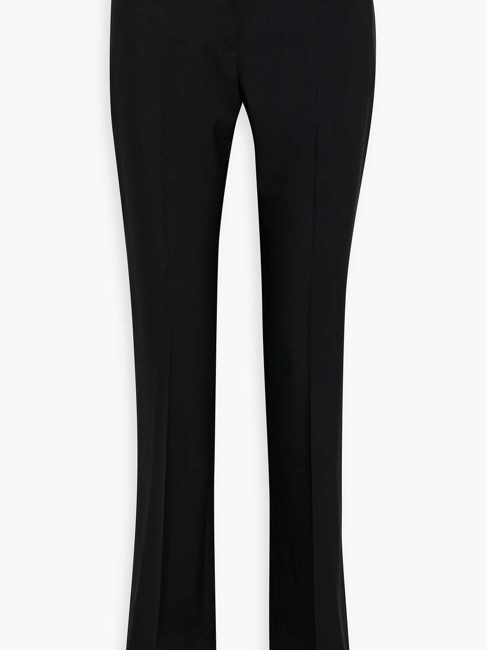 wool-twill bootcut pants