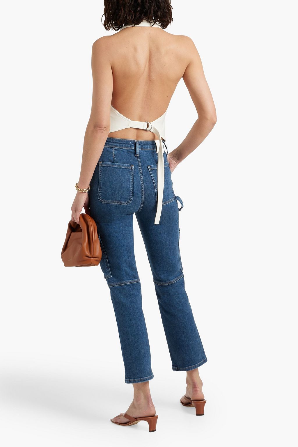 SIMKHAI River kick-flare jeans
