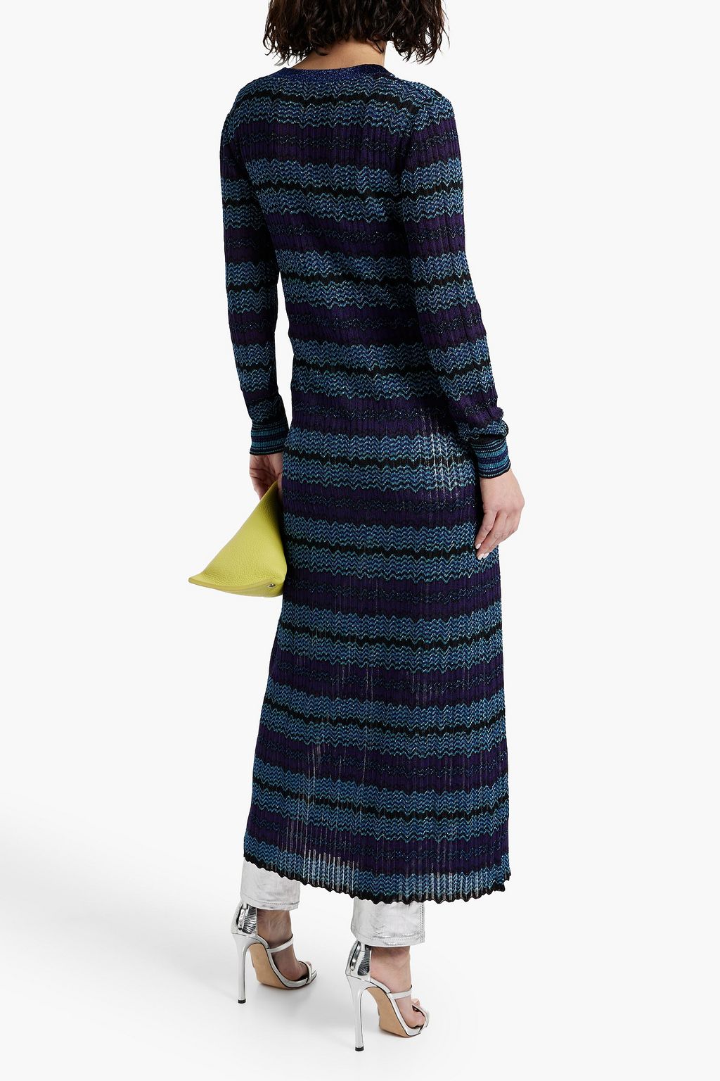 MISSONI Metallic crochet-knit cardigan