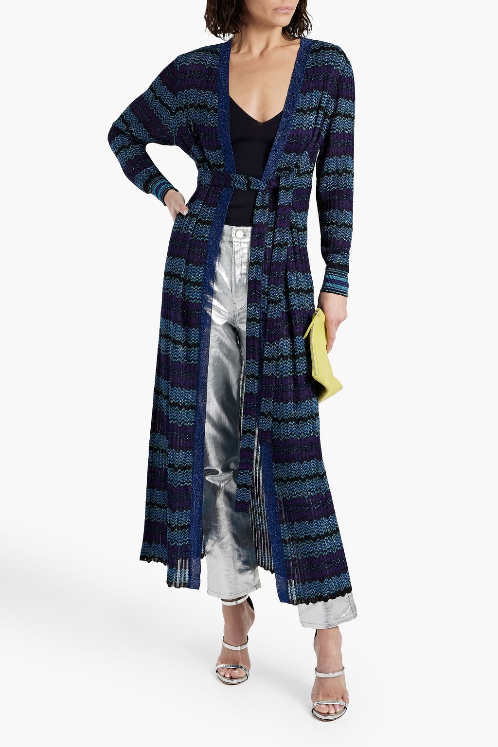 MISSONI Metallic crochet-knit cardigan