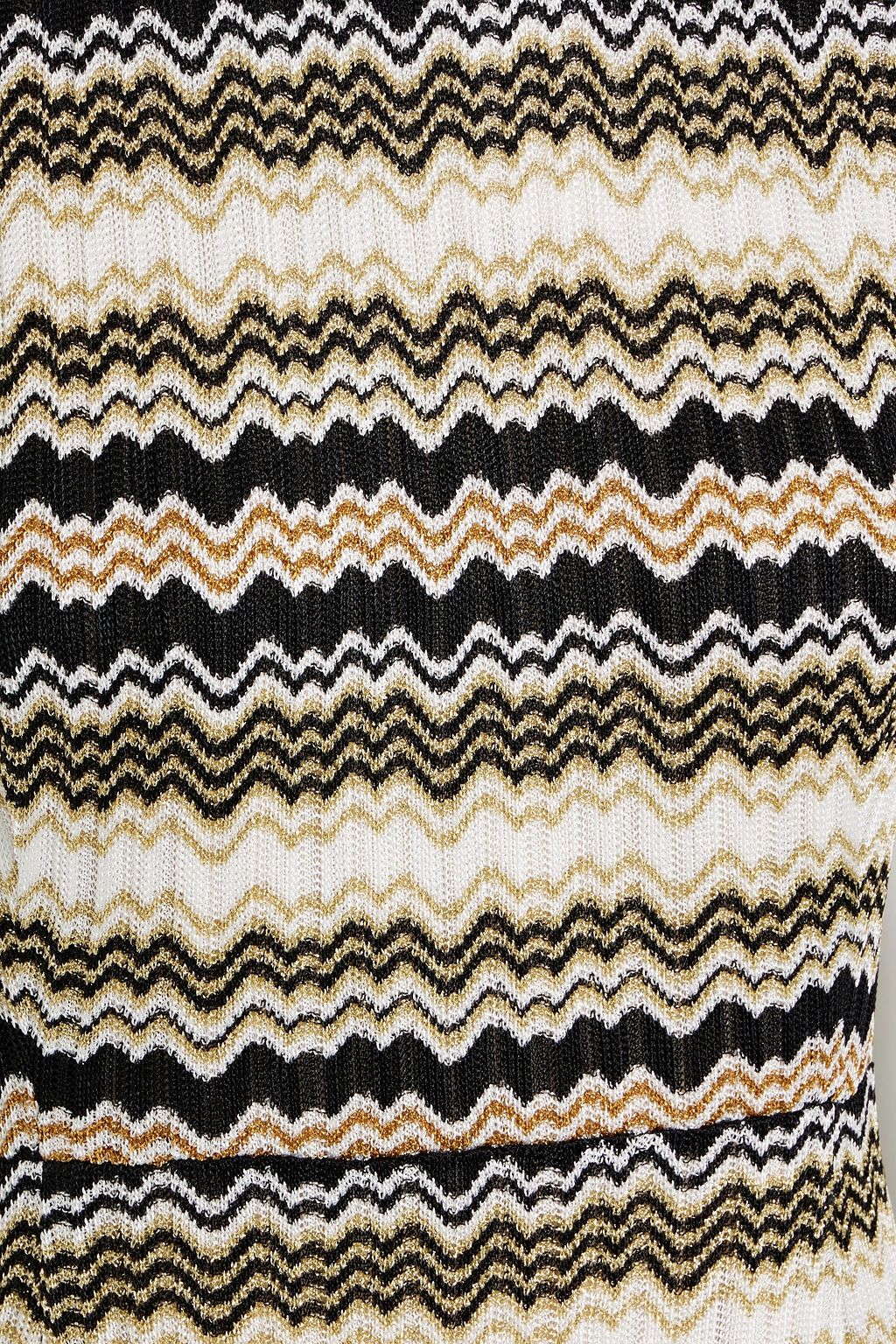 MISSONI فستان من نسيج بحبكة كروشيه بلون معدني
