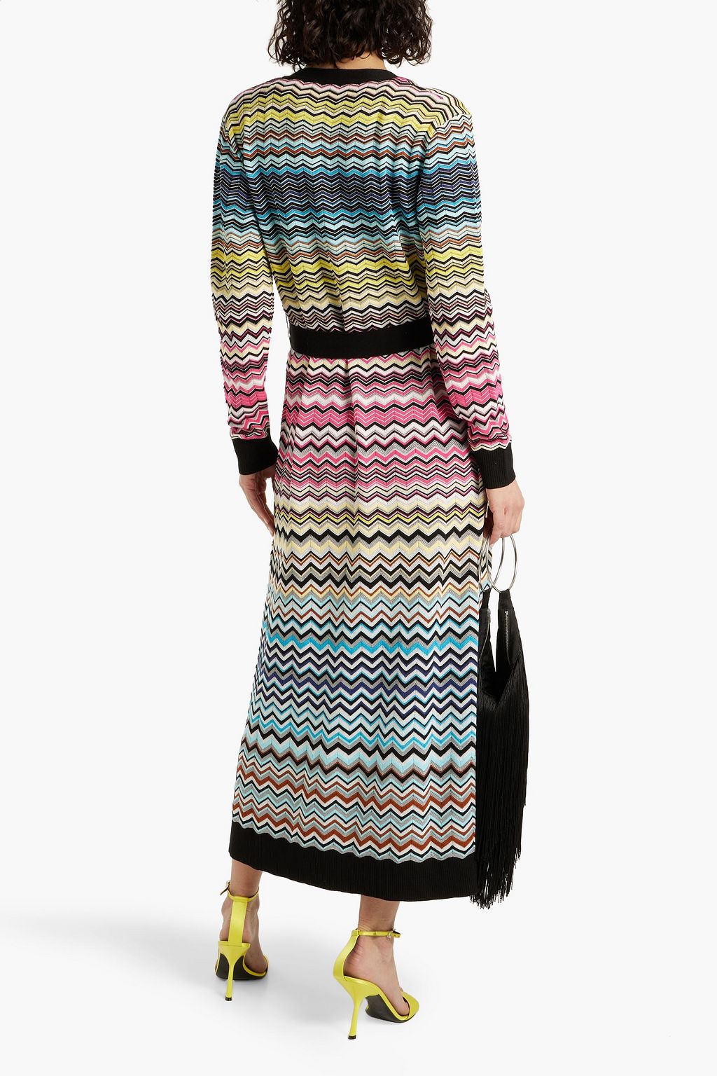 MISSONI كارديغان مصنوع من مزيج من القطن بحبكة كروشيه