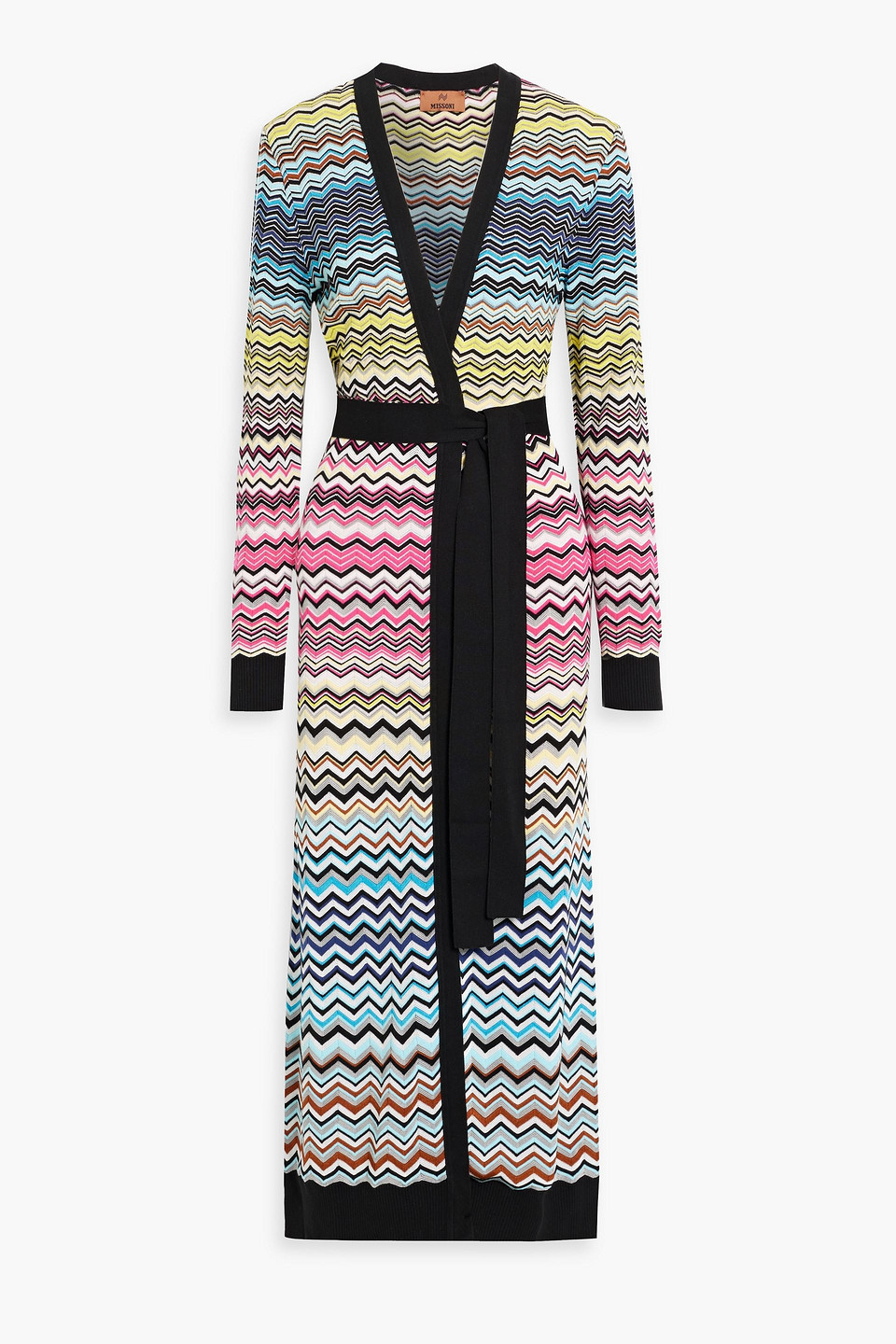 Missoni Crochet-knit Cotton-blend Cardigan In Gelb