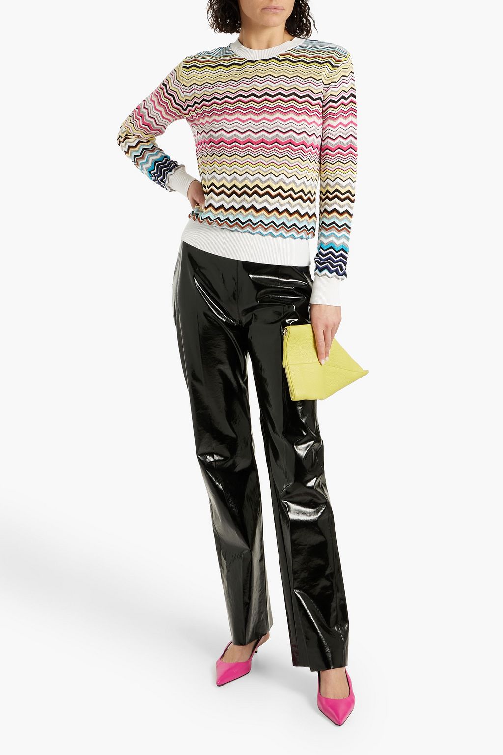 MISSONI 크로셰 니트 코튼 혼방 스웨터