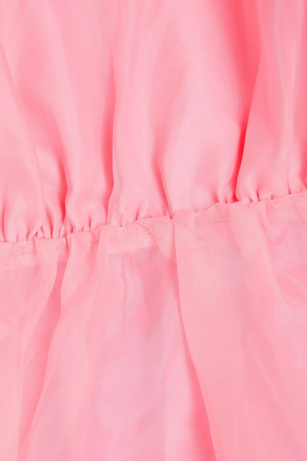 AJE. Simplicity cutout gathered organza mini dress