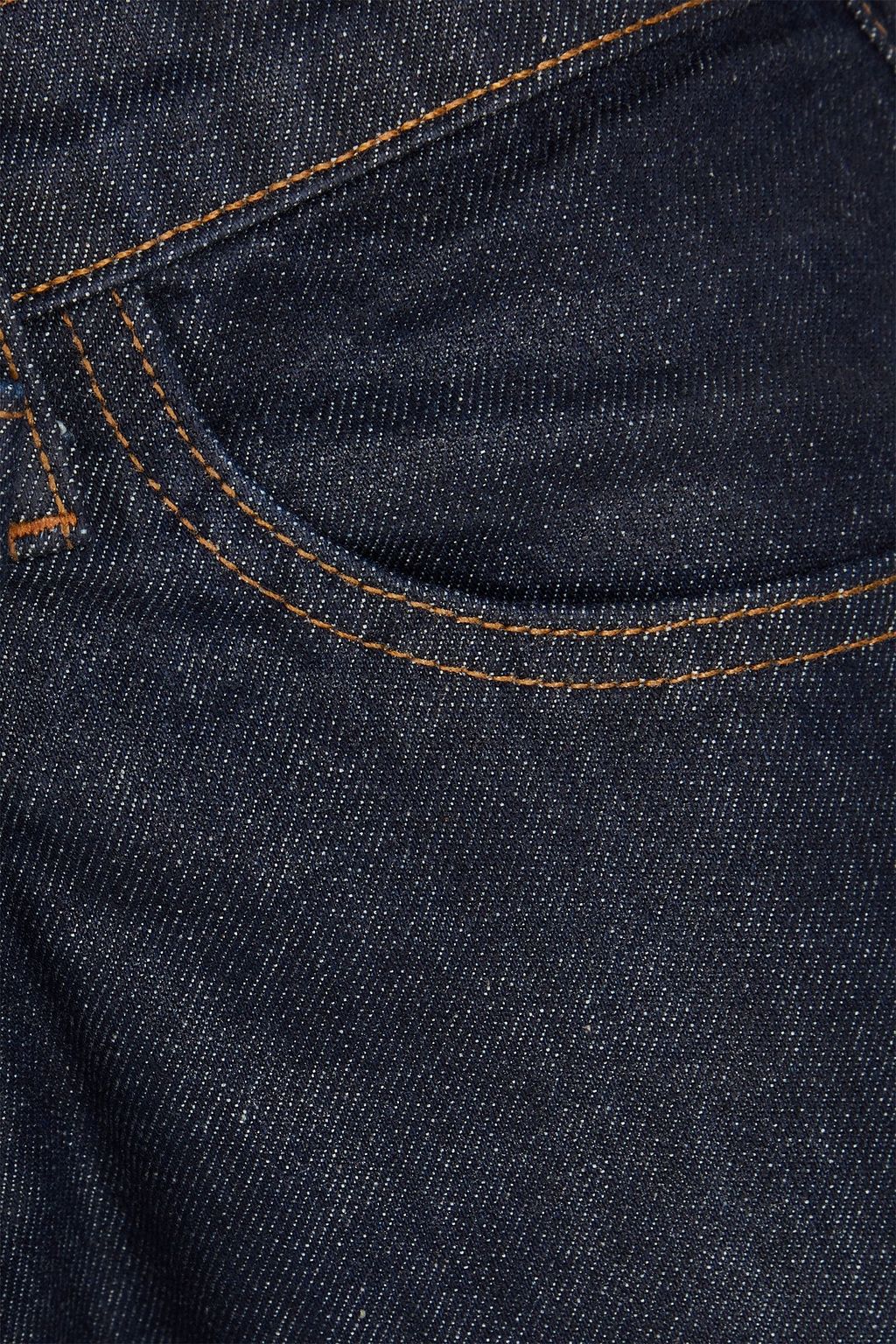 SIMKHAI ハイライズ ストレートレッグジーンズ コーティング